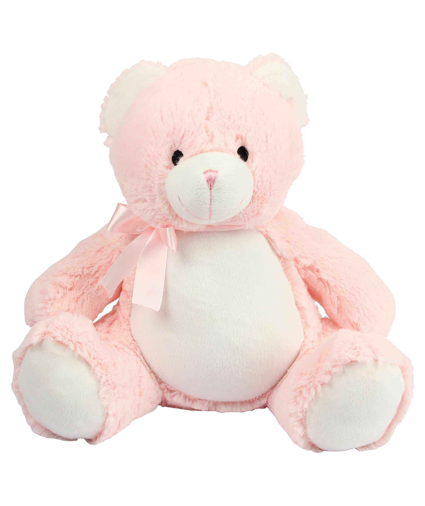 Personalised Pink Plush Bear – Embroidered Keepsake Gift