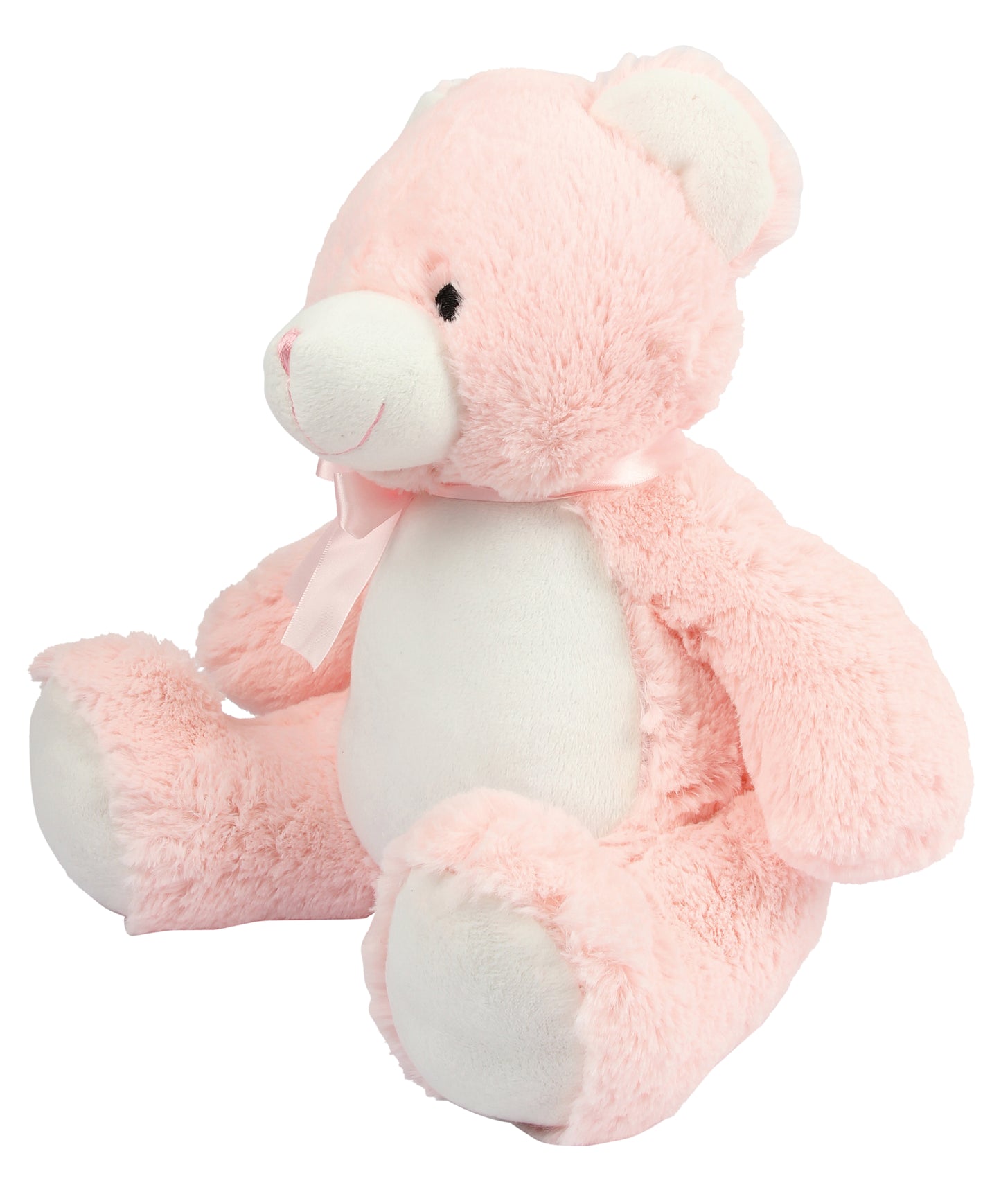 Personalised Pink Plush Bear – Embroidered Keepsake Gift