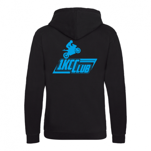 1KCC Club Zip-Up Hoodie – Personalised with Front & Back Logos