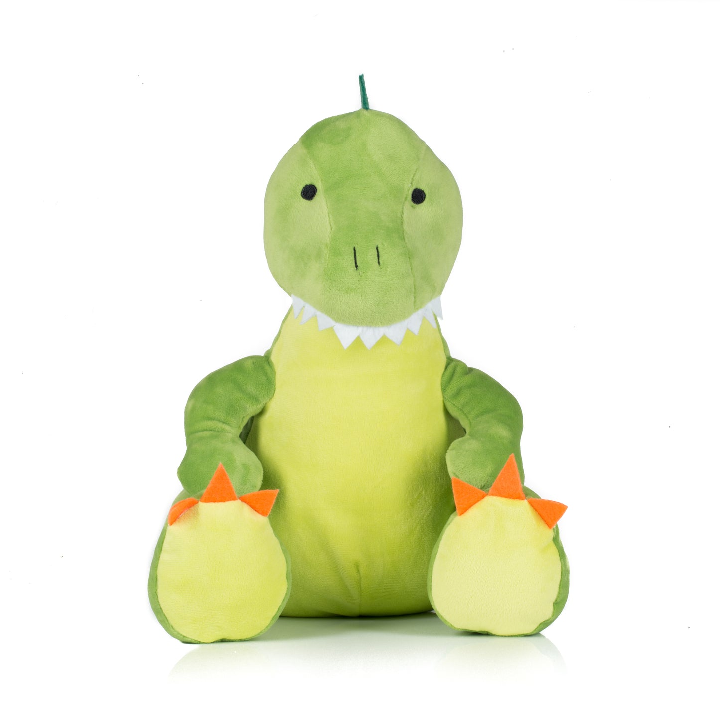 Personalised Embroidered Green Dinosaur Teddy