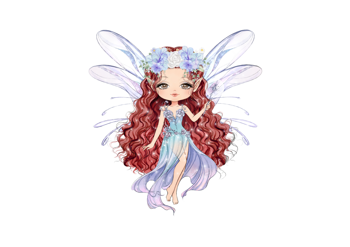 Personalised Fairy Backpack for Girls – Custom Name School, Holiday & Airport Travel Bag