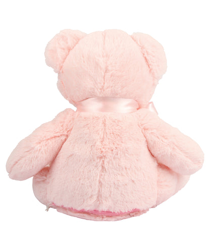 Personalised Pink Plush Bear – Embroidered Keepsake Gift