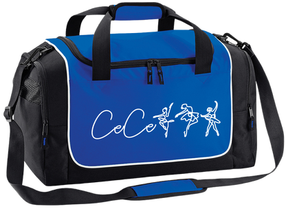Personalised Ballerina Dance Bag – Line Art Design with Name – Custom Gym Holdall