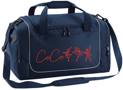 Personalised Ballerina Dance Bag – Line Art Design with Name – Custom Gym Holdall