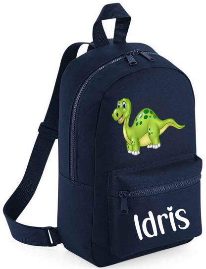 Personalised Dinosaur Backpack with Name - Holiday, Nursery, School Bag