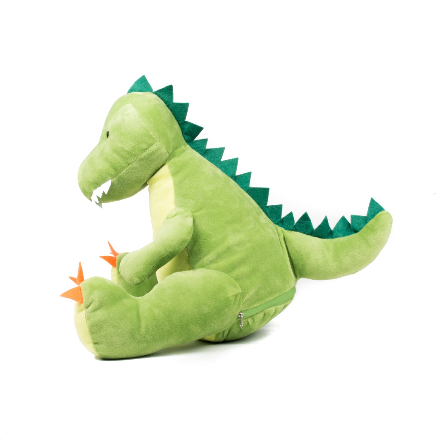 Personalised Embroidered Green Dinosaur Teddy