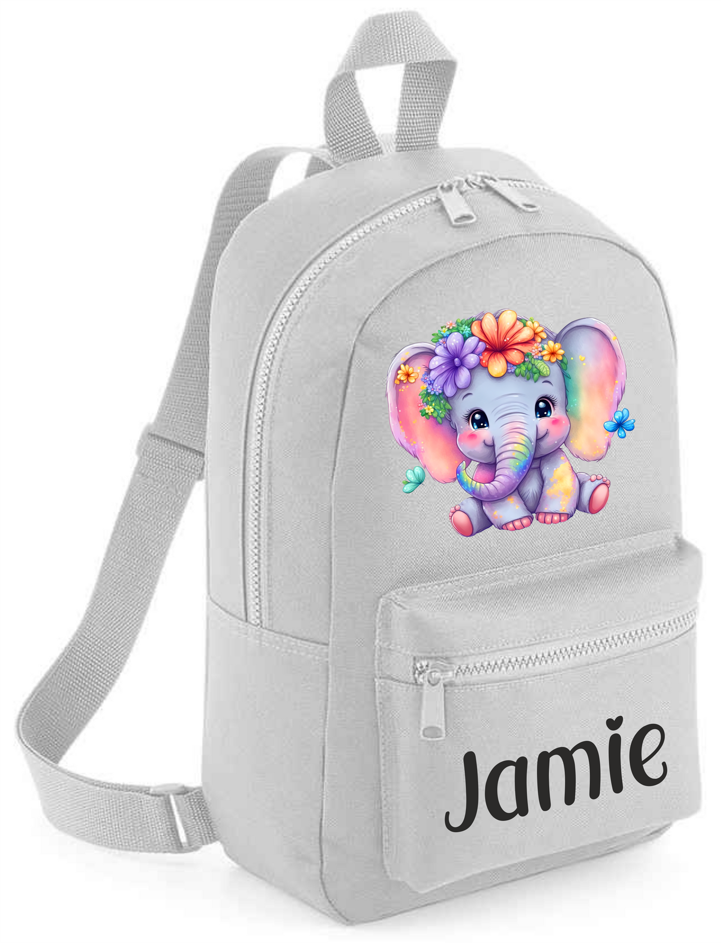Personalised Elephant Backpack with Name - Holiday, Nursery, School Bag