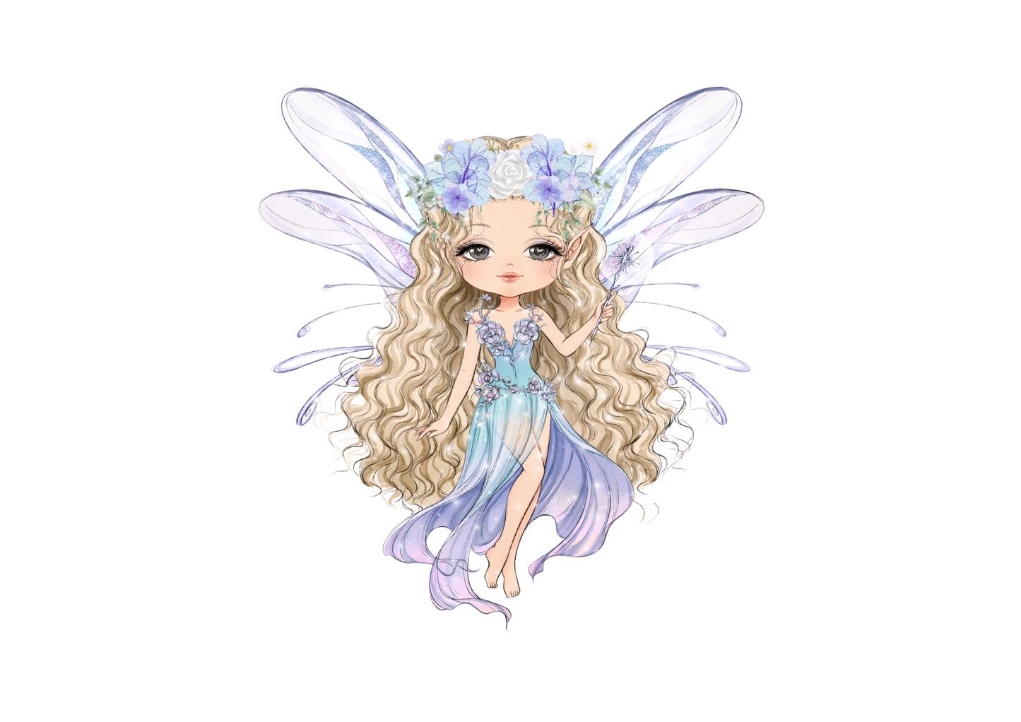Personalised Fairy Backpack for Girls – Custom Name School, Holiday & Airport Travel Bag