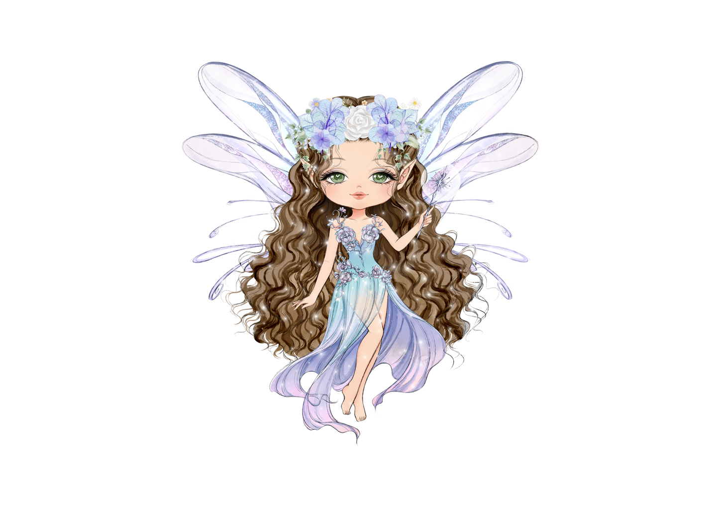 Personalised Fairy Backpack for Girls – Custom Name School, Holiday & Airport Travel Bag